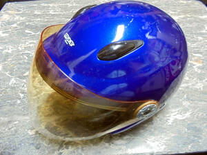 ISHINO SYOKAI * шлем semi шлем голубой камень . association мотоцикл 