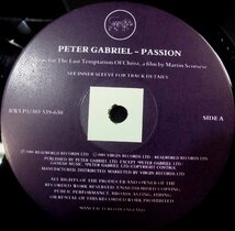 ●UK-Virginオリジナル””’99希少アナログ2LP!!”” Peter Gabriel / Passion_画像7