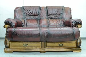 CH470##2 seater . for sofa #2P sofa # leather made # height ( approximately )930mm× width ( approximately )1450mm× depth ( approximately )1050mm