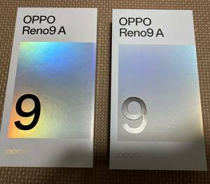 OPPO Reno 9A ブラックとホワイト 2点セット ワイモバイル 未使用