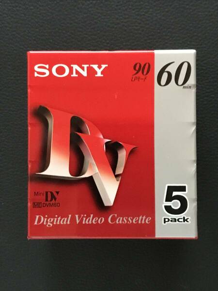 420 MiniDVテープ 5DVM60R3 （60分 5巻）SONY