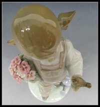 [ZEROnet]リヤドロ (2) 小鳥と話す少女 お花 フィギュリン 陶器人形 置物 高さ：約20cm LLADRO※N63-04_画像8