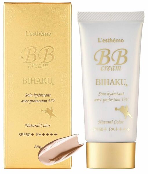 レステモ 美白 BBクリーム 35g ノンケミカル | SPF50+ PA++++ ファンデーション 日焼け止め 