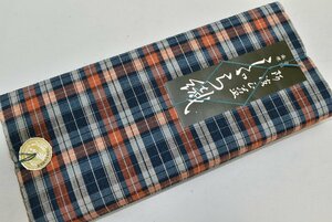 [.. rear ] unused goods beautiful goods tree cotton yukata ground cloth put on shaku cloth summer kimono Tokushima prefecture less shape culture fortune . wave regular Indigo ... woven ... Indigo proof paper Y357