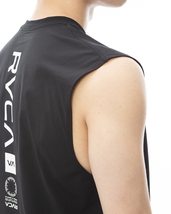 ★送料無料★2024春夏 新品【RVCA/ルーカ/ルカ】VA VENT SURF TANK 水陸両用ラッシュガード BLK メンズM BE041-806_画像7