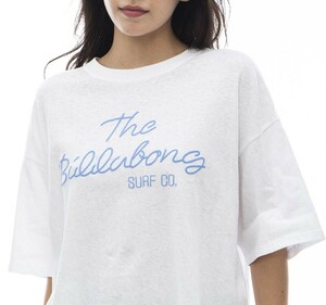 * free shipping *2024 spring summer new goods [BILLABONG/ Billabong ]THE BILLABONG CROPPED TEE cropped pants T-shirt WHT lady's M BE01C-204