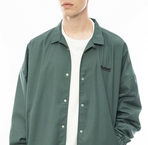 【SALE】★送料無料★2024春夏 新品【ELEMENT/エレメント】MT COACH JACKET ジャケット GRN メンズXL BE021-750