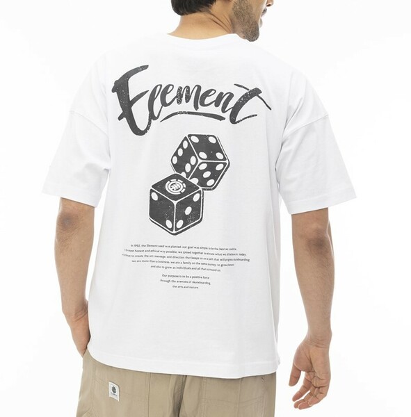 ★送料無料★2024春夏 新品【ELEMENT/エレメント】DICE SS Ｔシャツ WHT メンズXL BE021-252