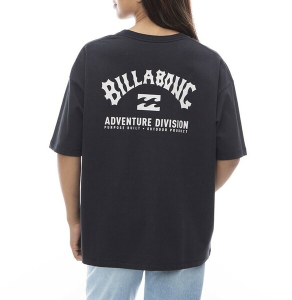 ★送料無料★2024春夏 新品【BILLABONG/ビラボン】【A/Div.】 ADIV LOGO TEE UVＴシャツ BLK レディースM BE013-215