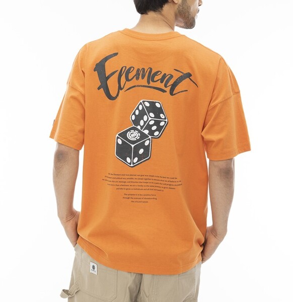 【SALE】★送料無料★2024春夏 新品【ELEMENT/エレメント】DICE SS Tシャツ ORG メンズXL BE021-252