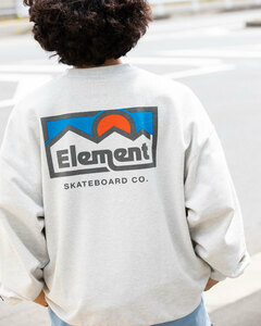 【SALE】★送料無料★2024春夏 新品【ELEMENT/エレメント】OUTDOOR CREW トレーナー WHH メンズXL BE021-006