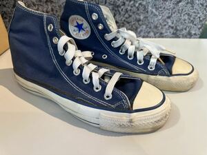 80s USA made Converse all Star navy blue 25 centimeter 