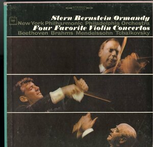 米COLUMBIA D3S721アイザック・スターン Four Favorite Violin Concertos(3枚組)＊