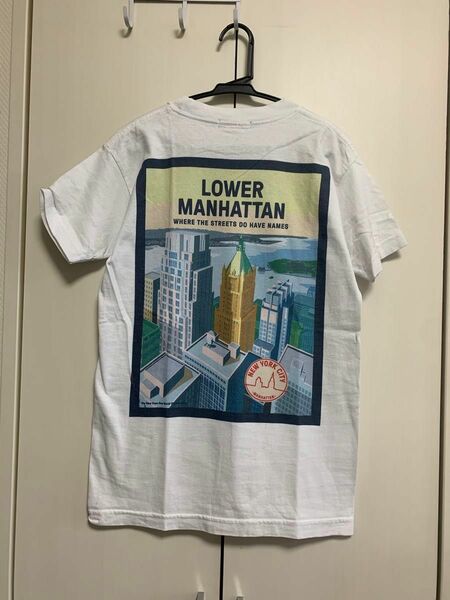 SHIPS シップス　メンズ　半袖Tシャツ　カットソー　ＮＹＣ　Ｓサイズ　【マンハッタン】Tシャツ　バックプリント　USA製