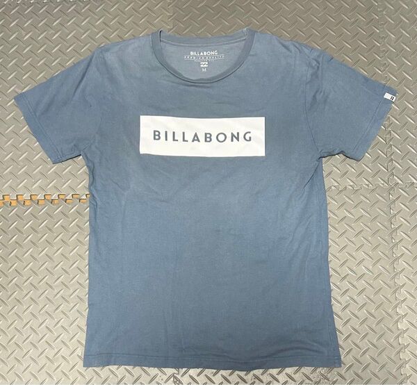 BILLABONG ビラボン 半袖 Tシャツ ロゴ ライトブルー メンズM