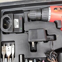 POWER TOOLS 12V CORDLESS DRILL ドリル　工具セット　(中古) 日曜大工道具セット コードレス_画像4