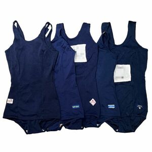 34[ adjustment goods recycle ] dark blue navy 5 pieces set woman .. swimsuit (130~S)* front skirt *k RaRe YACHT Komatsu knitted TOMBOWkane trout 