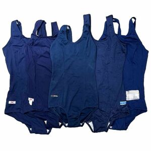 35[ adjustment goods recycle ] dark blue navy 5 pieces set woman .. swimsuit (140 degree ~M)* Uni chika*gya Rex * dragonfly * foot Mark 
