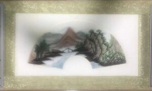 新品　肉筆 全体　水墨画　風景画 中国　82cm42cm 山　橋　山水