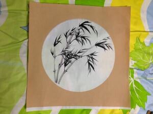 Art hand Auction Unbenutztes Tuschegemälde Aquarell Natur Pflanze Landschaft Bambus ○ 3 Mittel Dunkel, Kunstwerk, Malerei, Tuschemalerei