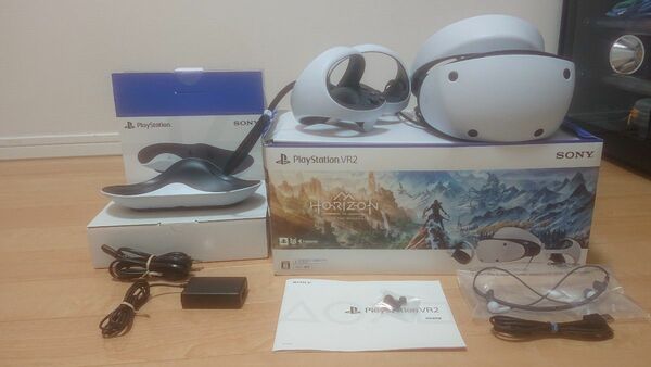 (中古)PSVR2 PlayStation VR2 充電器セット( horizonプロダクトコード使用済み)