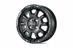 JAOS ジャオス ADAMAS BL5 15x5.0J +46 4H 100.0 マットブラック 1本 　