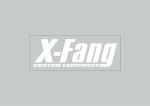 TGS X-Fang ロゴステッカー(白抜き文字) 164ｍｍ×54mm