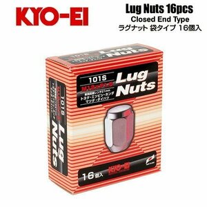 協永産業 KYO-EI ラグナット M12×P1.5 クロームメッキ 全長31mm 二面幅21HEX テーパー60° (16個) 袋ナット