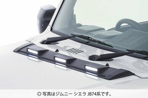 JAOS ジャオス ボンネットディフレクター 塗装品 マットブラック ジムニー JB64W 2018/07～