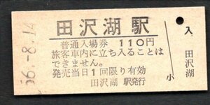 （田沢湖線）田沢湖駅１１０円