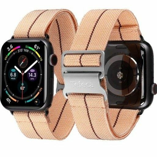 Tefeca フックバックル シリーズ 調節可能なナイロン Apple Watch / Apple Watch Ultra 互換