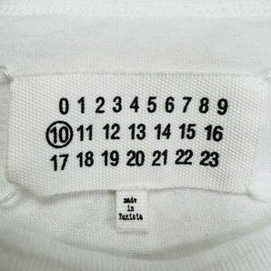 【美品】MAISON MARTIN MARGIELA メゾンマルタンマルジェラ Tシャツ 半袖 カレンダータグ 12SS プリントロゴ サイズSの画像9