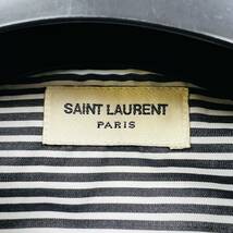 【美品/希少エディ期】SAINT LAURENT PARIS サンローランパリス 長袖シャツ ストライプ柄 ドレスシャツ エディスリマン 初年度 37サイズ_画像8