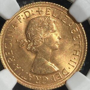 有りそで無い 1965年 ソブリン 金貨 ヤングヤング MS65 NGC イギリス エリザベス