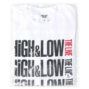 在庫一掃☆HiGH＆LOW グラデーションツアーTシャツ ホワイト(S)◆新品Ss（ゆうパケット対応）