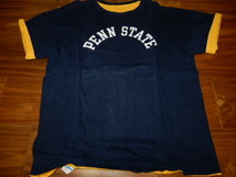 希少 70's Champion リバーシブル PENN STATE バータグ Tee ビンテージ オリジナル ( リーバイス チャンピオン REVERSE WEAVE 後付け 60s 0_画像1