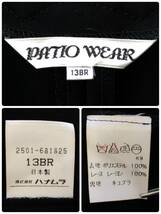 X1049 美品 PATO WEAR レディース トップス ブラウス 半袖 薄手 伸縮性 肩パッド サイズ13 ブラック 黒 エレガント シック 涼しげ 夏_画像10