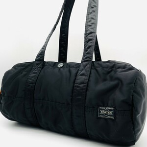 1円●極美品●PORTER ポーター タンカー ダッフル バッグ ボストンバッグ ハンドバッグ ブラック 黒　ナイロン　メンズ　レディース 　4