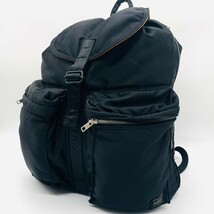 1円●極美品●PORTER ポーター リュック バックパック デイパック リュックサック タンカー ブラック ナイロン　ダブルファスナー 1_画像1