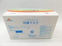 ★友1377 未使用 不織布マスク 二層 頭掛け 3000枚(100枚入×30箱) 175mm×95mm インテリジェンス 防護マスク 32404101_画像10