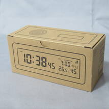 無印良品 デジタル電波時計 ホワイト 通電確認済み 箱付き 美品 置時計 めざまし クロック MUJI MJ-RDCLA（W）1_画像8