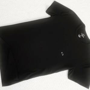 新品★アルマーニ★セクシーな ブラック Tシャツ★クルーネック★ホワイト ロゴ★快適な ストレッチ 黒 XL★A/X ARMANI☆221の画像6