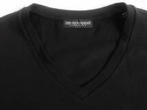 新品★エンポリオ アルマーニ★セクシーな ブラック Tシャツ★ストレッチ スリム Vネック 黒 XL★EMPORIO ARMANI EA★580_画像6