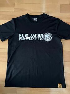 新日本プロレス　NJPW 公認　吸水速乾　半袖シャツ　ブラック　LL 完売