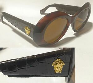 GIANNI VERSACE 418P G dragon rihanna put on leather sunglasses Gianni Versace Versace .