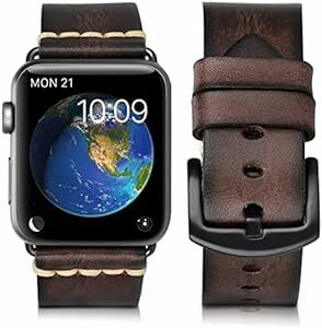 [HUAFIY] 互換のAppleWatchバンド 42mm 44mm 45mm49mm レザーストラップ交換用ストラップiWat