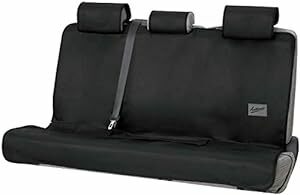 ボンフォーム(BONFORM) シートカバー ファインテックスEX 防水 撥水 枕カバー付 後席シートベルト対応 後席用 ブラック