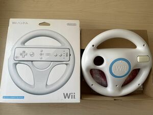 Wii steering wheel | outer box equipped | nintendo *Nintendo