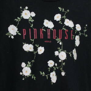 ○PINK HOUSE ピンクハウス◆Tシャツ カットソー プリント 日本製◆レディース ブラック Lサイズの画像5