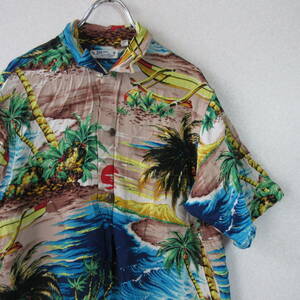 ○美品 SUN SURF サンサーフ 東洋エンターサプライズ◆ハワイアンシャツ アロハシャツ SS31595◆メンズ マルチカラー Sサイズ 